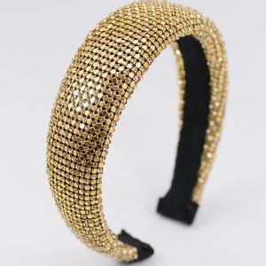 ** Fashion metal & Stone Mix headband ** Padded headband